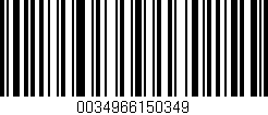 Código de barras (EAN, GTIN, SKU, ISBN): '0034966150349'
