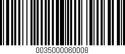 Código de barras (EAN, GTIN, SKU, ISBN): '0035000060008'
