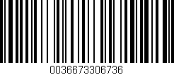Código de barras (EAN, GTIN, SKU, ISBN): '0036673306736'