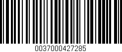 Código de barras (EAN, GTIN, SKU, ISBN): '0037000427285'