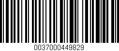 Código de barras (EAN, GTIN, SKU, ISBN): '0037000449829'