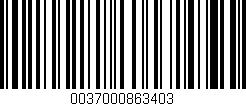Código de barras (EAN, GTIN, SKU, ISBN): '0037000863403'