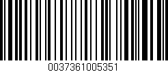 Código de barras (EAN, GTIN, SKU, ISBN): '0037361005351'