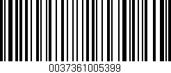 Código de barras (EAN, GTIN, SKU, ISBN): '0037361005399'