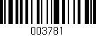 Código de barras (EAN, GTIN, SKU, ISBN): '003781'