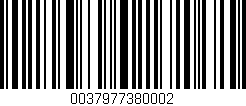 Código de barras (EAN, GTIN, SKU, ISBN): '0037977380002'