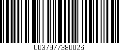 Código de barras (EAN, GTIN, SKU, ISBN): '0037977380026'