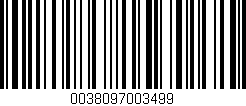 Código de barras (EAN, GTIN, SKU, ISBN): '0038097003499'