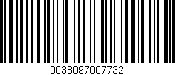 Código de barras (EAN, GTIN, SKU, ISBN): '0038097007732'