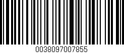 Código de barras (EAN, GTIN, SKU, ISBN): '0038097007855'