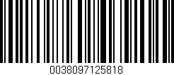 Código de barras (EAN, GTIN, SKU, ISBN): '0038097125818'