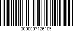 Código de barras (EAN, GTIN, SKU, ISBN): '0038097126105'