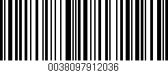 Código de barras (EAN, GTIN, SKU, ISBN): '0038097912036'