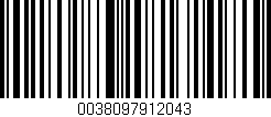 Código de barras (EAN, GTIN, SKU, ISBN): '0038097912043'