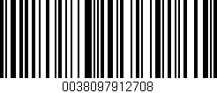 Código de barras (EAN, GTIN, SKU, ISBN): '0038097912708'