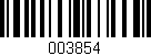 Código de barras (EAN, GTIN, SKU, ISBN): '003854'
