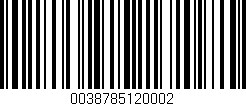Código de barras (EAN, GTIN, SKU, ISBN): '0038785120002'