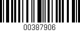 Código de barras (EAN, GTIN, SKU, ISBN): '00387906'