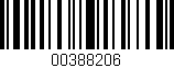 Código de barras (EAN, GTIN, SKU, ISBN): '00388206'