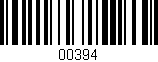 Código de barras (EAN, GTIN, SKU, ISBN): '00394'