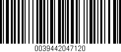 Código de barras (EAN, GTIN, SKU, ISBN): '0039442047120'