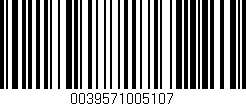 Código de barras (EAN, GTIN, SKU, ISBN): '0039571005107'