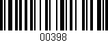 Código de barras (EAN, GTIN, SKU, ISBN): '00398'