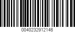 Código de barras (EAN, GTIN, SKU, ISBN): '0040232912146'
