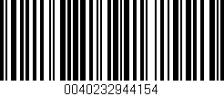 Código de barras (EAN, GTIN, SKU, ISBN): '0040232944154'