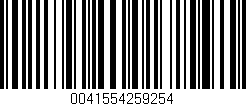 Código de barras (EAN, GTIN, SKU, ISBN): '0041554259254'