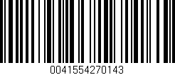 Código de barras (EAN, GTIN, SKU, ISBN): '0041554270143'