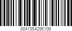 Código de barras (EAN, GTIN, SKU, ISBN): '0041554295108'