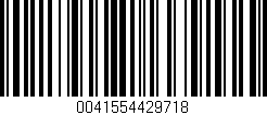 Código de barras (EAN, GTIN, SKU, ISBN): '0041554429718'