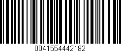 Código de barras (EAN, GTIN, SKU, ISBN): '0041554442182'