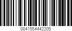 Código de barras (EAN, GTIN, SKU, ISBN): '0041554442205'