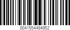 Código de barras (EAN, GTIN, SKU, ISBN): '0041554494952'
