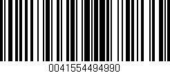 Código de barras (EAN, GTIN, SKU, ISBN): '0041554494990'