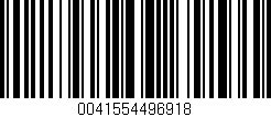 Código de barras (EAN, GTIN, SKU, ISBN): '0041554496918'