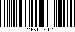 Código de barras (EAN, GTIN, SKU, ISBN): '0041554496987'