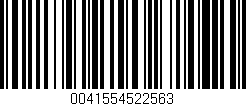 Código de barras (EAN, GTIN, SKU, ISBN): '0041554522563'