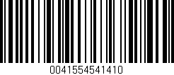 Código de barras (EAN, GTIN, SKU, ISBN): '0041554541410'