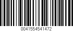 Código de barras (EAN, GTIN, SKU, ISBN): '0041554541472'