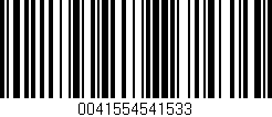 Código de barras (EAN, GTIN, SKU, ISBN): '0041554541533'