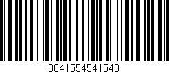 Código de barras (EAN, GTIN, SKU, ISBN): '0041554541540'