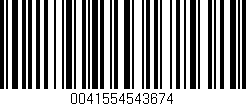 Código de barras (EAN, GTIN, SKU, ISBN): '0041554543674'