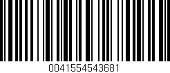 Código de barras (EAN, GTIN, SKU, ISBN): '0041554543681'