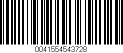 Código de barras (EAN, GTIN, SKU, ISBN): '0041554543728'