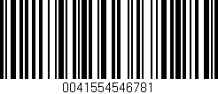 Código de barras (EAN, GTIN, SKU, ISBN): '0041554546781'
