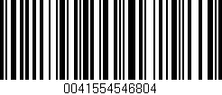 Código de barras (EAN, GTIN, SKU, ISBN): '0041554546804'