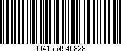 Código de barras (EAN, GTIN, SKU, ISBN): '0041554546828'
